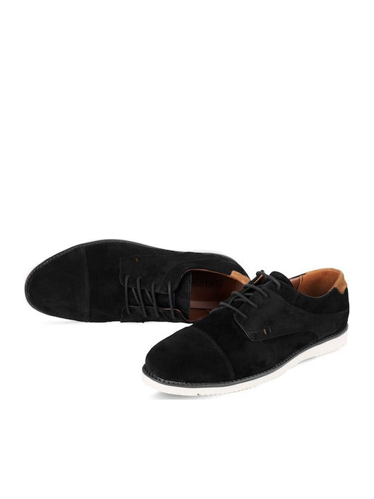 Wildleder Herren Freizeitschuhe Schwarz