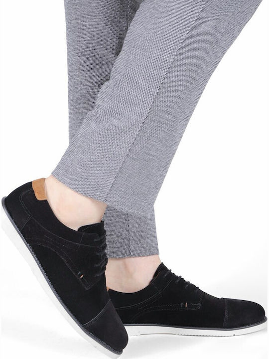 Wildleder Herren Freizeitschuhe Schwarz