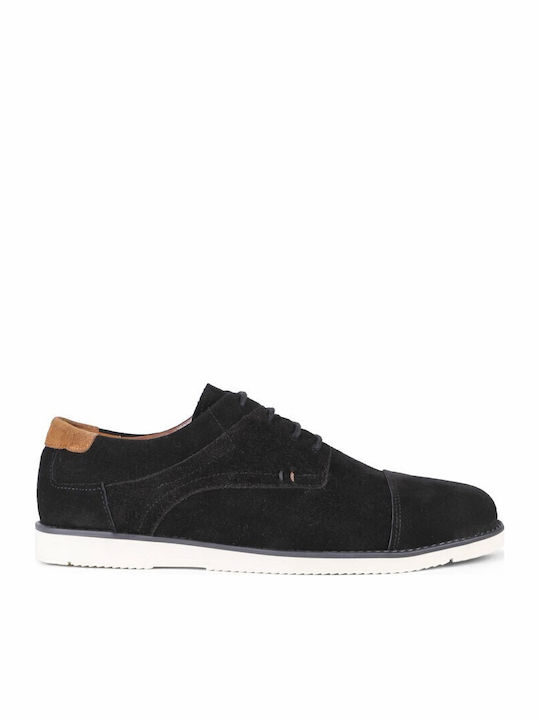 Wildleder Herren Freizeitschuhe Schwarz