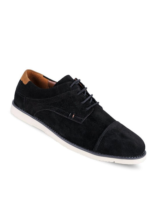 Wildleder Herren Freizeitschuhe Schwarz