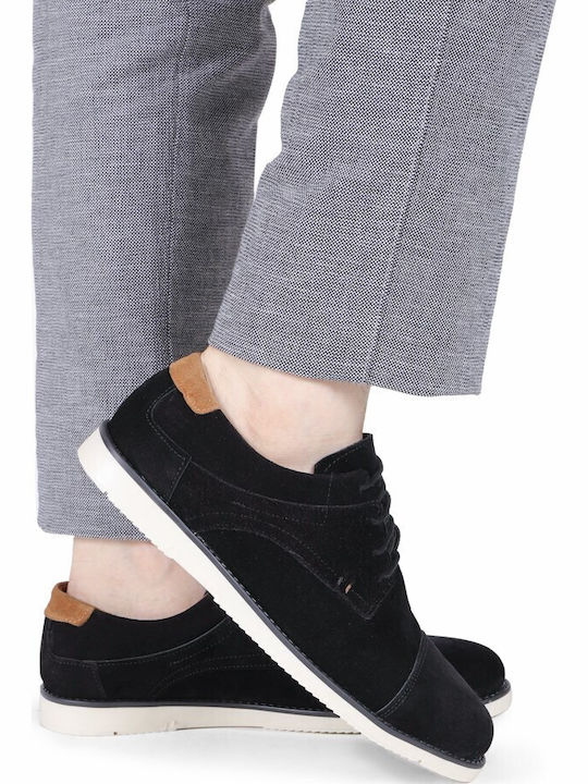 Wildleder Herren Freizeitschuhe Schwarz