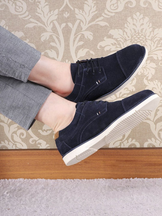 Wildleder Herren Freizeitschuhe Blau