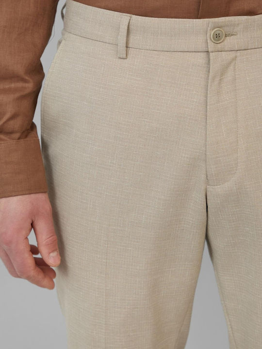 Label Hose Anzug in Schlanker Passform Light Brown