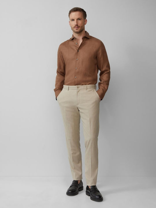 Label Hose Anzug in Schlanker Passform Light Brown