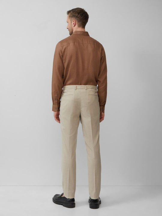 Label Hose Anzug in Schlanker Passform Light Brown