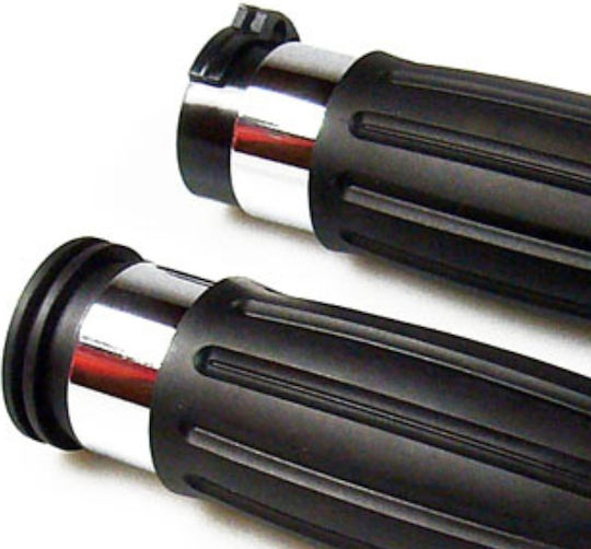 Σετ Χειρολαβές Μοτοσυκλέτας Harley Davidson '96-'22 Dual Throttle Cables Handlebar Grip Set Antique Style