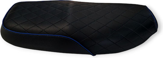 Honda Glx Quilted Baklavadoto Seat Cover Blue Stitching Piping Logo