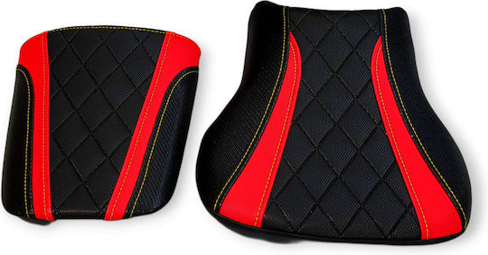 Honda Cbr600rr '03-'04 Anti-Slip Quilted Baklavato Seat Cover Yellow Stitches Logo