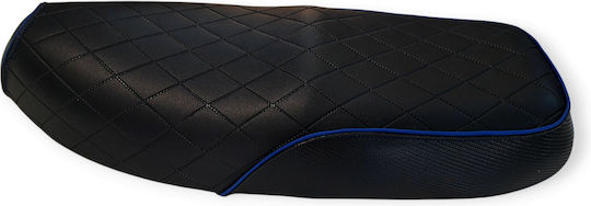 Honda Glx Quilted Baklavadoto Seat Cover Blue Stitching Piping Logo