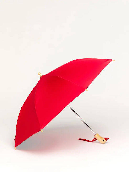 Original Duckhead Kinder Regenschirm Gebogener Handgriff Rot