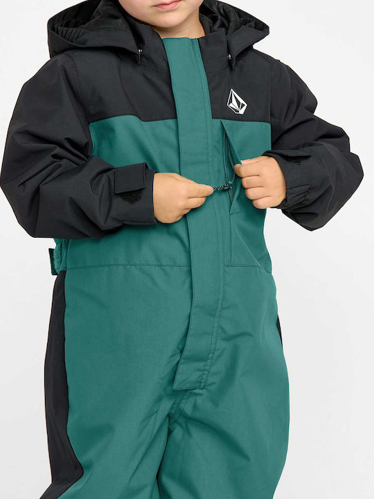 Volcom II0452600-ATD Παιδική Ολόσωμη Φόρμα Σκι & Snowboard Πράσινη