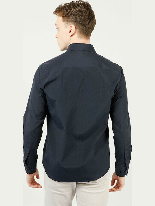 Дълъг ръкав Риза Navy Blue