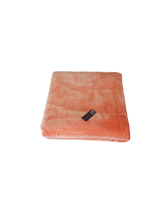 Manterol Casa Polo Color Κουβέρτα Ισπανίας Βελουτέ Ημίδιπλη 180x240εκ.