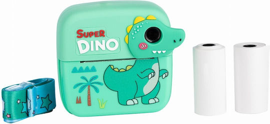 FreeOn Dino Παιδική Φωτογραφική Μηχανή με Θερμική Εκτύπωση Πράσινη