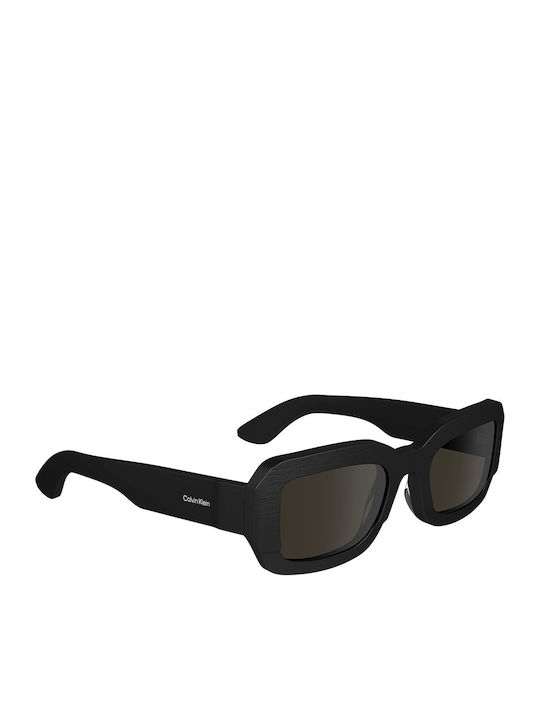 Calvin Klein Men's Sunglasses with Black Plastic Frame and Black Lens CK24511S 001