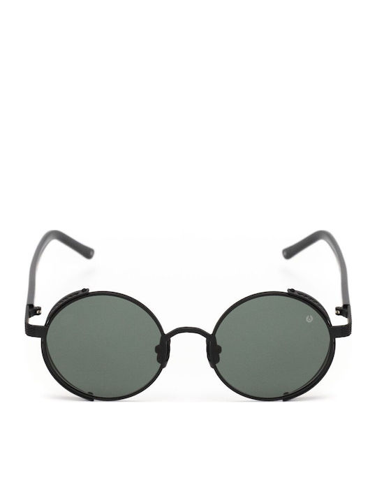 Belstaff Unisex Γυαλιά Ηλίου με Μαύρο Μεταλλικό Σκελετό και Μαύρο Φακό