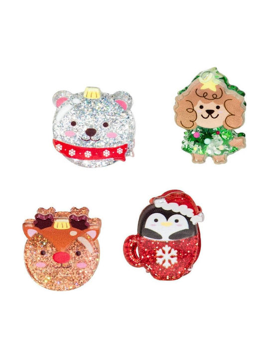 Invisibobble Set Kinderhaarklammern mit Haarspange Tier 4Stück