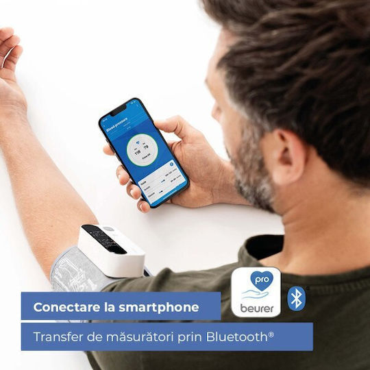 Beurer Digital Blutdruckmessgerät Oberarm mit Arrhythmie-Erkennung & Bluetooth