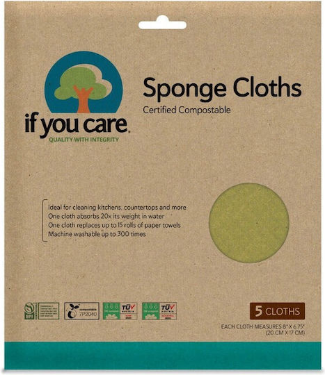 Universal Use Wipes Reusable Biodegradable 5 Pcs If You Care