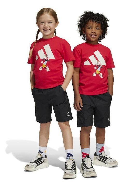 Kids' Set with Shorts Summer 2pcs Red Disney Mickey Mouse