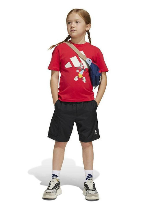 Kids' Set with Shorts Summer 2pcs Red Disney Mickey Mouse