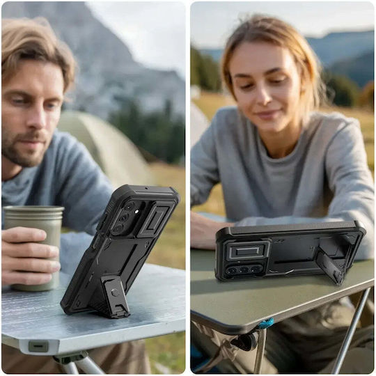 Tech-Protect Cam+ Задна корица Aramid Fiber Черен (Galaxy A17)