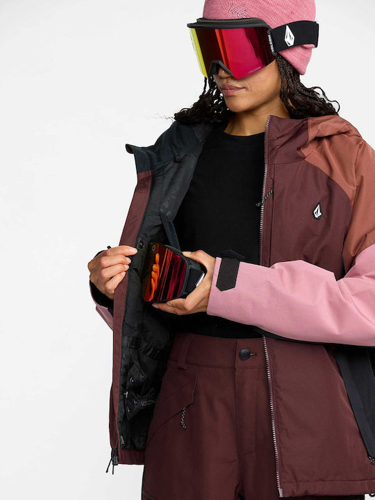 Volcom Agate H0452608-OXB Γυναικείο Μπουφάν για Σκι & Snowboard Πολύχρωμο