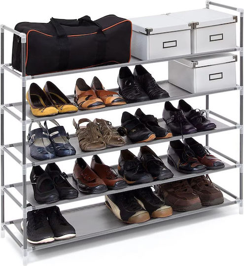 Fabric Shoe Organizer Gray 90.5x29.5x87cm
