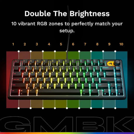 Glorious GMBK Gaming Keyboard 75% with RGB lighting (English US)
