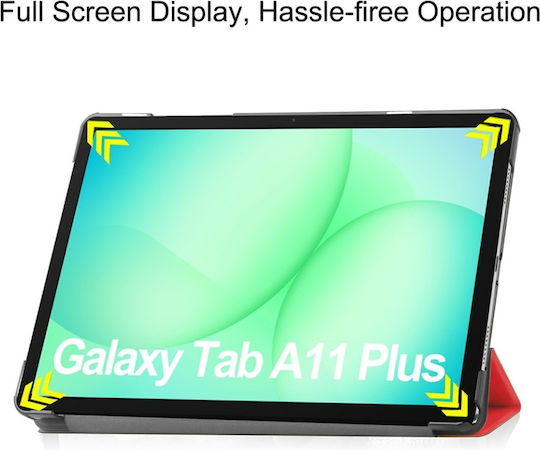 Flip Cover Rezistentă Roșa (Samsung Galaxy Tab A11 Plus, A9 Plus)
