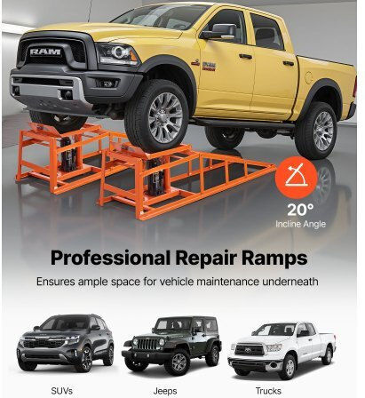Vevor Vehicle Lifting Ramps with Resistance up to 34.6 Tons