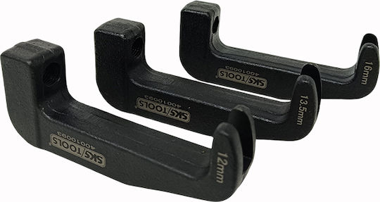 Σετ 3 Γάντζοι Εξαγωγή Μπεκ Άνοιγμα 12 Mm 13.5 Mm + 16 Mm Sks Tools 40010093