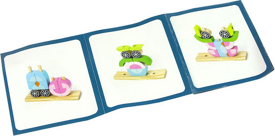 Lean Toys Jucărie de Stivuire din Lemn pentru 18++ Luni