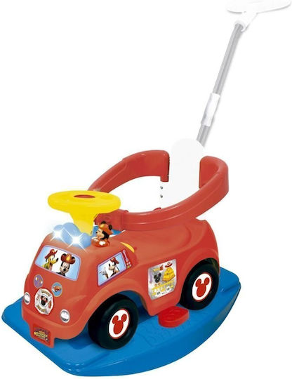 Kiddieland Ride On Car with Parental Handle for 12+ Months with Sounds Red