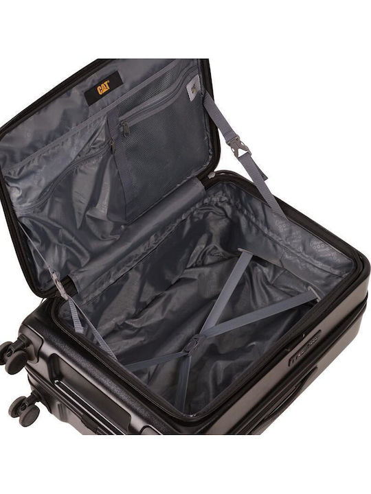 CAT Nexus Large Hard Black Suitcase With 4 Wheels Height 81cm