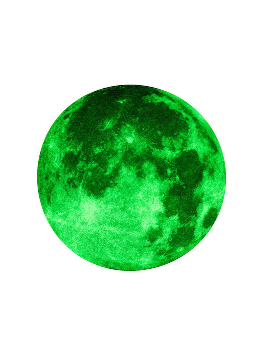 Decorative Moon Wall Sticker Phosphorescent Ootb 20cm