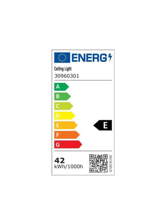 Lightplanet Lustră Transparent LED cu Alb Cald Lumină 80x80cm.