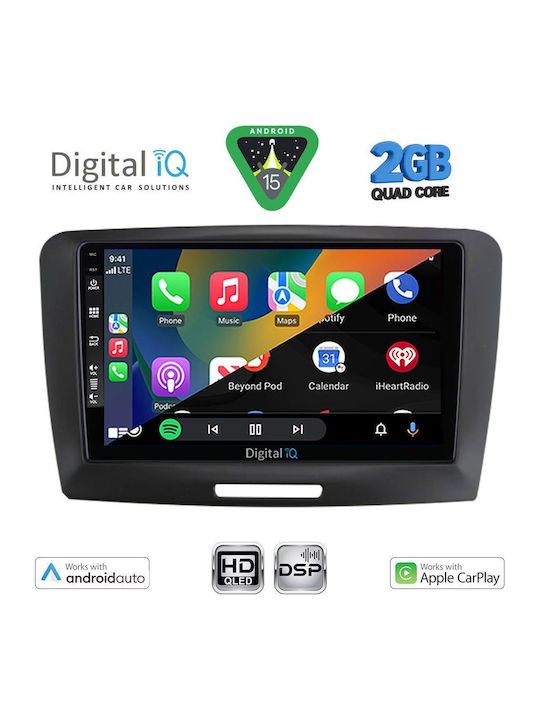 Digital IQ Car Audio System for Skoda Superb 2008-2015 (Bluetooth/USB/WiFi/GPS/Apple-Carplay/Android-Auto) with Touch Screen 9"
