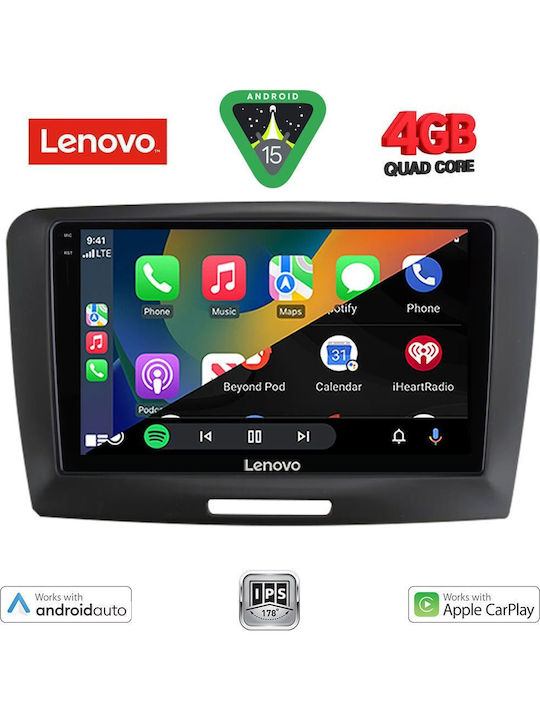 Lenovo Car Audio System for Skoda Superb 2008-2015 (Bluetooth/USB/WiFi/GPS/Apple-Carplay/Android-Auto) with Touch Screen 9"