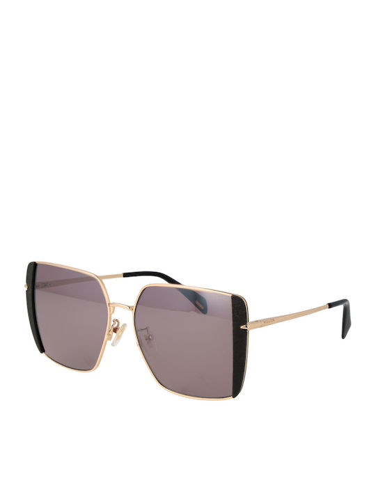 Police Damen Sonnenbrille mit Gold Metall Gestell und Gray Linse