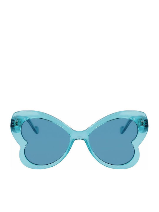 Liu Jo Women's Sunglasses with Blue Plastic Frame and Blue Lens