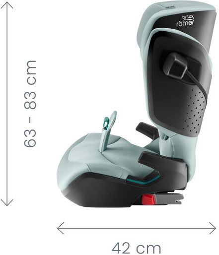 Britax Romer Kidfix Pro Style Baby Car Seat High-back Booster i-Size with Isofix Harbor Blue 15-36 kg
