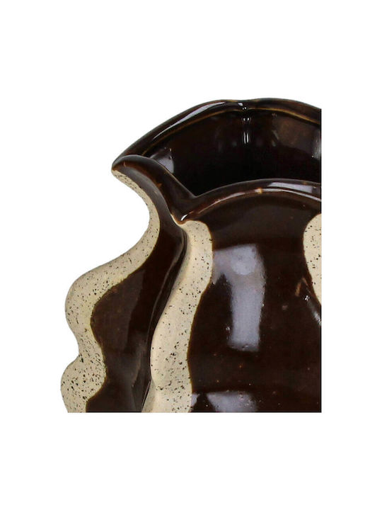 Selected by Pragmatic Decorative Vase Brown 18.5x16.5x31.5cm