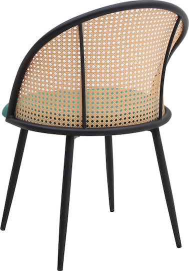 Jacob Столички Трапезария плюшени Cypress Green - Black 1бр 52x50x77бр
