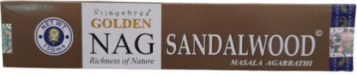 Aρωματικά Στικ Golden Nag Sandalwood Vijayshree Masala Agarbathi 15g