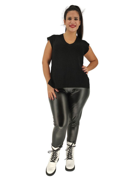 Women's Long Legging Shiny Black