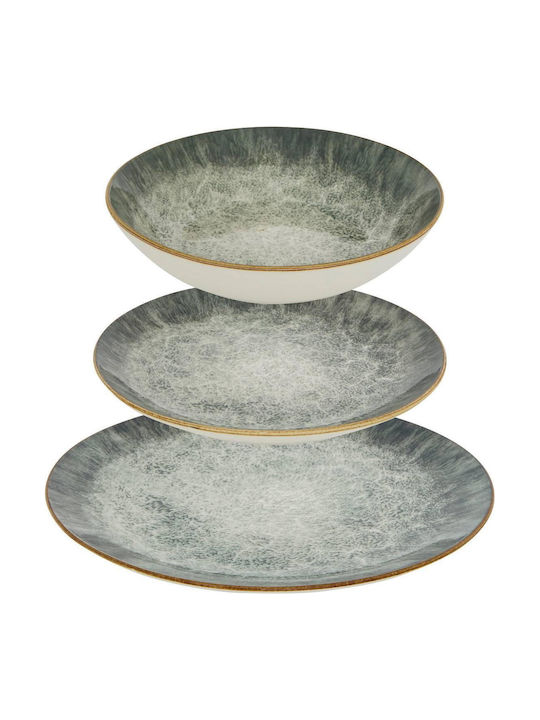 Secret de Gourmet Green Porcelain Dinnerware Set 12pcs