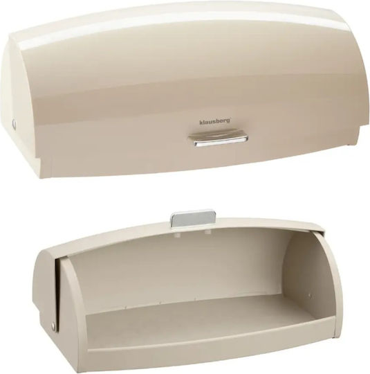 Klausberg Bread Box with Lid Inox Gray 45x28.5x17cm