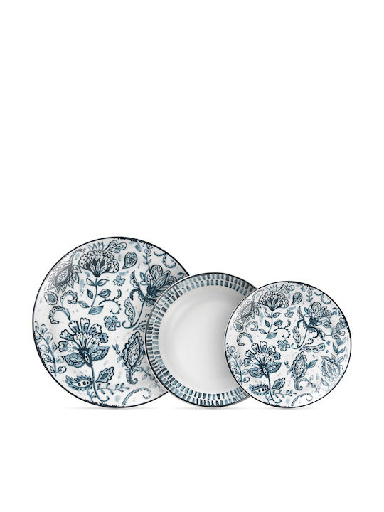 Cryspo Trio Mediterraneo Geschirrset aus Porzellan Blue 20Stück
