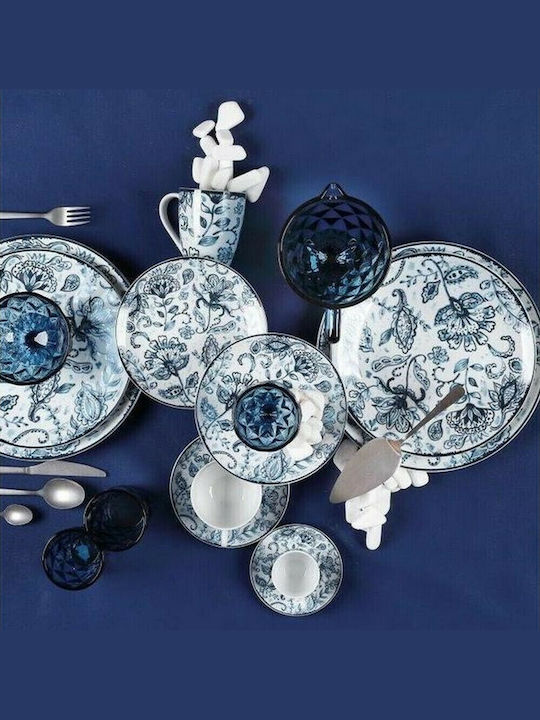 Cryspo Trio Mediterraneo Geschirrset aus Porzellan Blue 20Stück